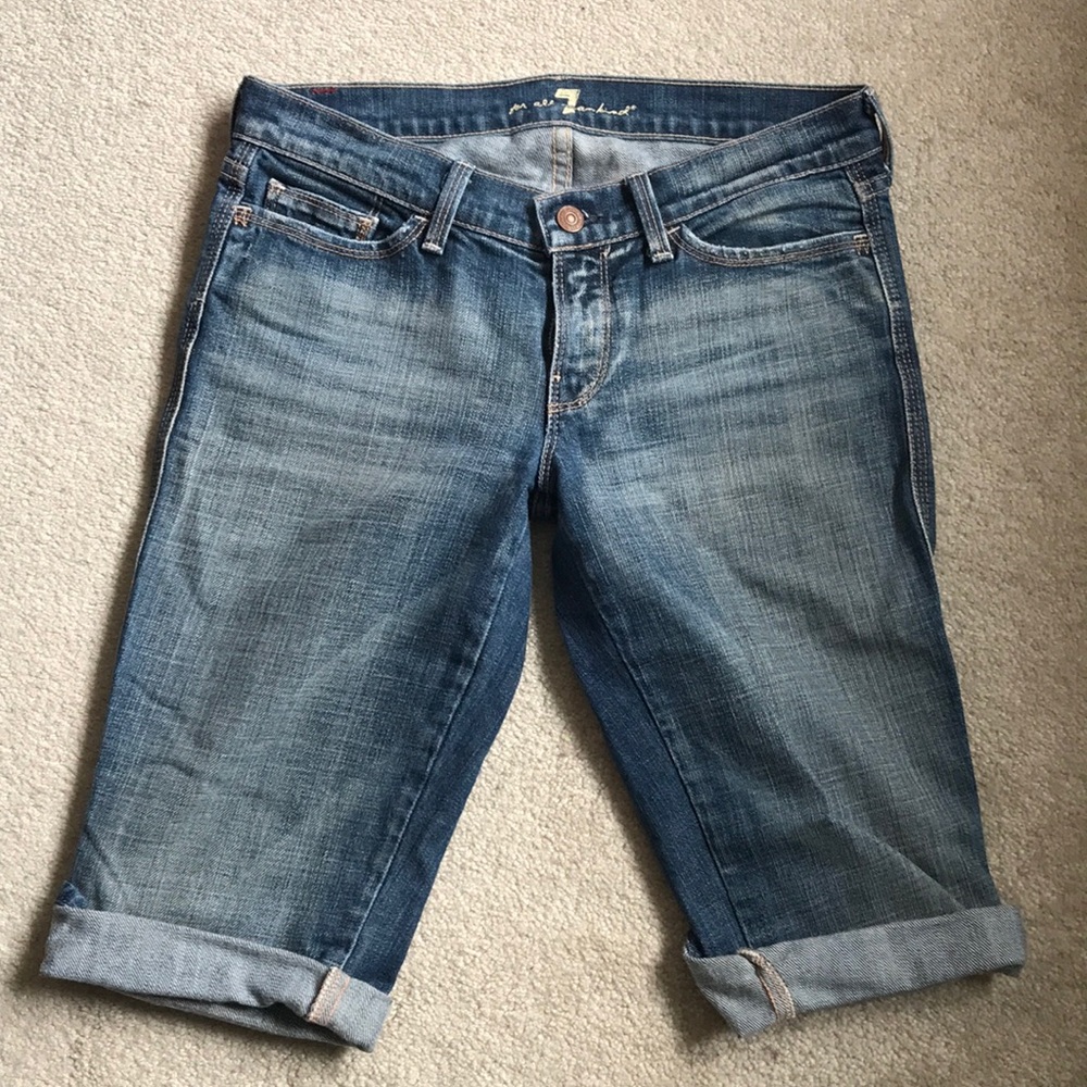 7 for all mankind Colette denim shorts